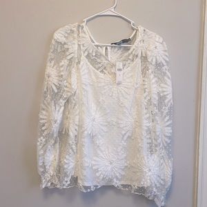 NWT Lace Anthropologie Blouse